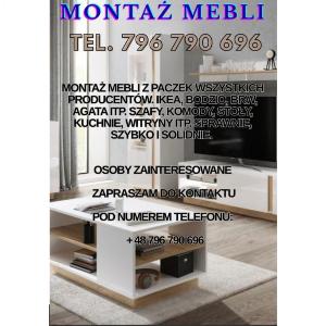 Montaż / Składanie  mebli z paczek  - ogłoszenia 2542597 | nWloclawek.pl