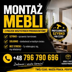 Montaż mebli z paczek  - ogłoszenia 2563663 | nWloclawek.pl