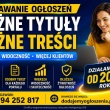 Dodawanie ogłoszeń - każde z innym tytułem i inną treścią - ogłoszenia 2565568 | nWloclawek.pl