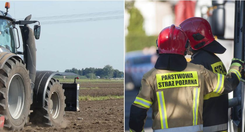 Tragiczny wypadek w Gminie Lipno. Mężczyzna przygnieciony przez ciągnik rolniczy