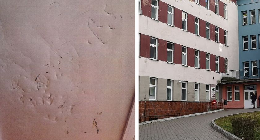 Uszkodził drzwi włocławskiego szpitala. Uderzał w nie stojakiem do kroplówki