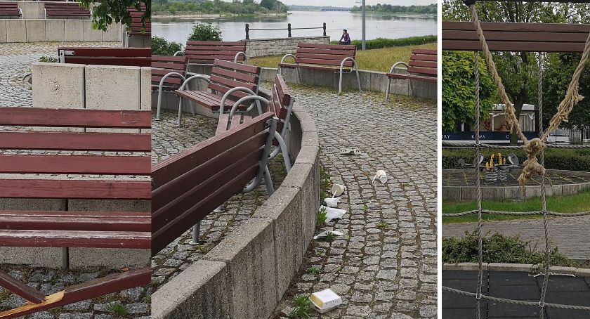 Czytelniczka o placu zabaw we Włocławku