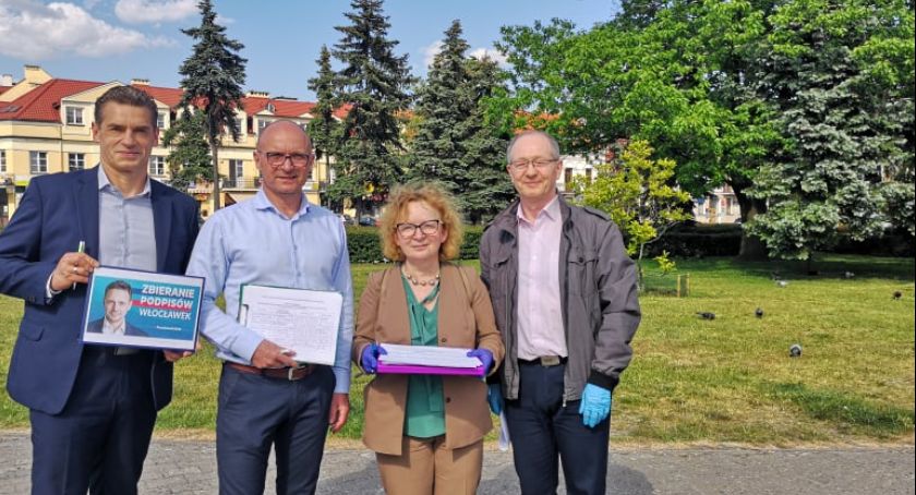 Wybory 2020 Włocławek. Zbiórka podpisów na Rafała Trzaskowskiego [ZDJĘCIA]