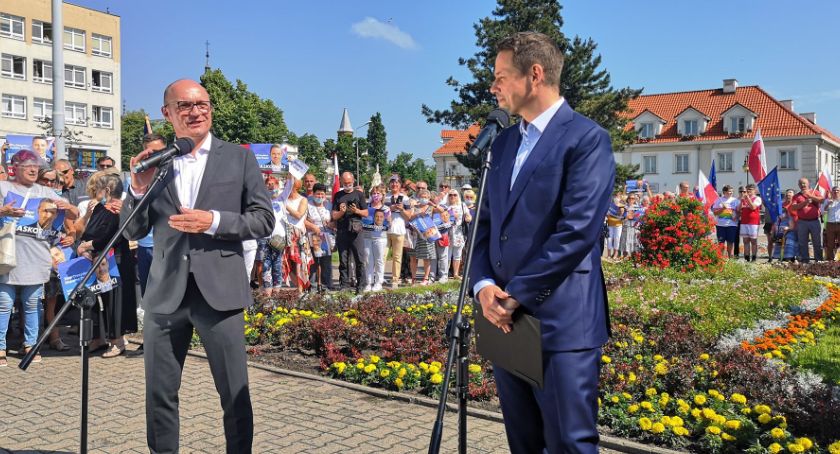 Wybory prezydenckie 2020. Rafał Trzaskowski we Włocławku [ZDJĘCIA,VIDEO]