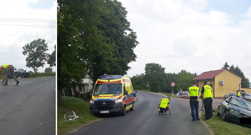 Tragiczny wypadek w powiecie rypińskim. Audi potrąciło rowerzystkę [ZDJĘCIA]