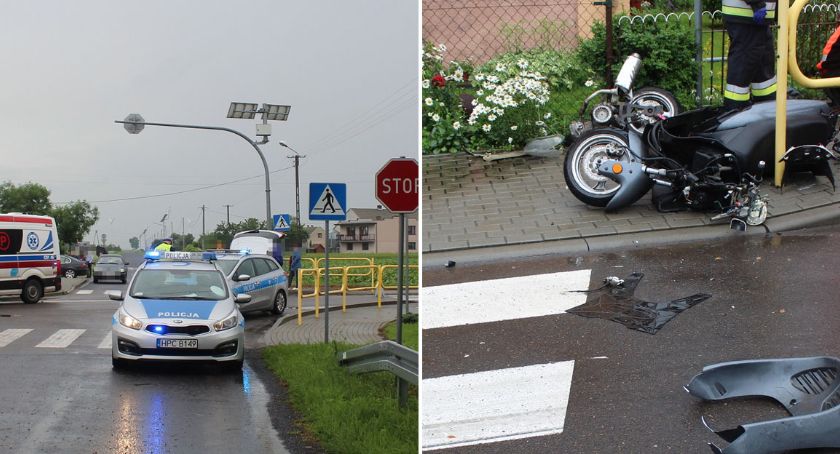 Tragedia w miejscowości Koniec w Gminie Lubraniec. Nie żyje motocyklista [ZDJĘCIA]