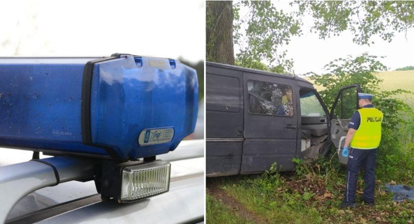 Tragiczny wypadek w powiecie świeckim. Volkswagen uderzył w drzewo