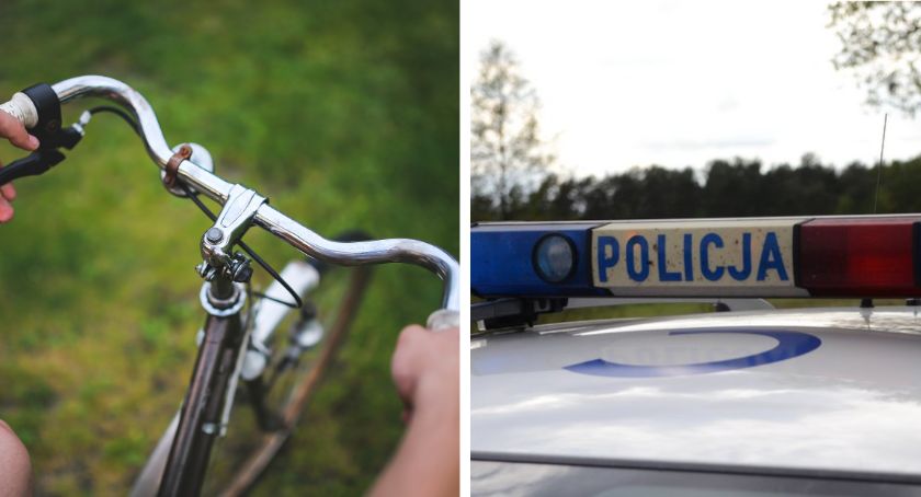 Potrącenie rowerzysty przez Volvo w powiecie lipnowskim. Mężczyzna trafił do szpitala