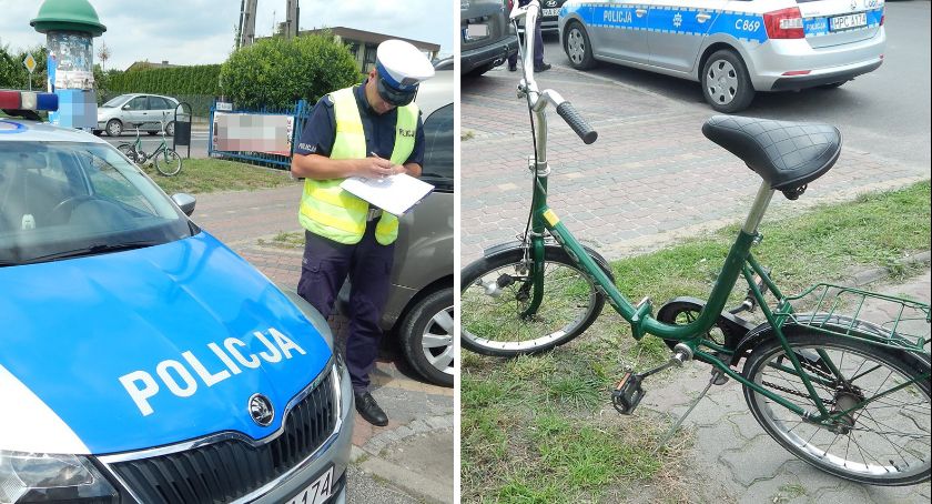 Pijany rowerzysta wjechał pod radiowóz w Radziejowie