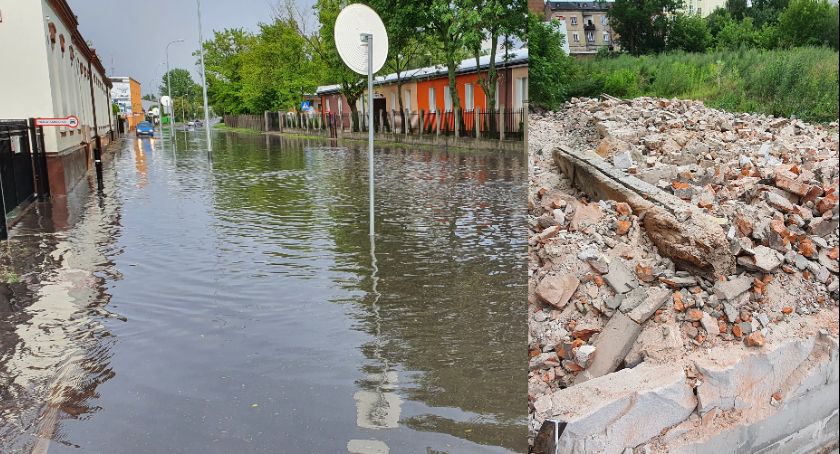 Burze i ulewy przeszły przez Włocławek i okolice. Strażacy interweniowali 22 razy 