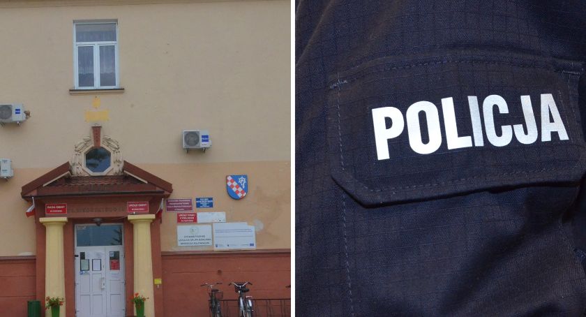 Ewakuacja  pracowników Urzędu Gminy Choceń i LGD oraz uczniów szkoły w Choceniu
