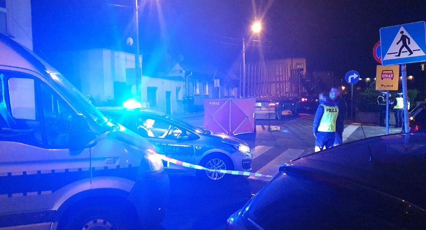 Tragiczny wypadek w Brześciu Kujawskim. Ciężarowy Man śmiertelnie potrącił pieszego [ZDJĘCIA]