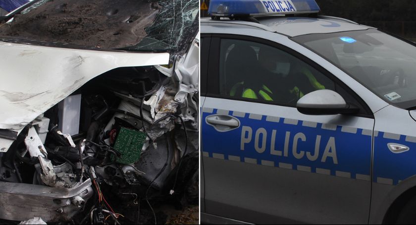 Zderzenie skody z dostawczym oplem na drodze K-91 w powiecie włocławskim. Obaj kierowcy w szpitalu