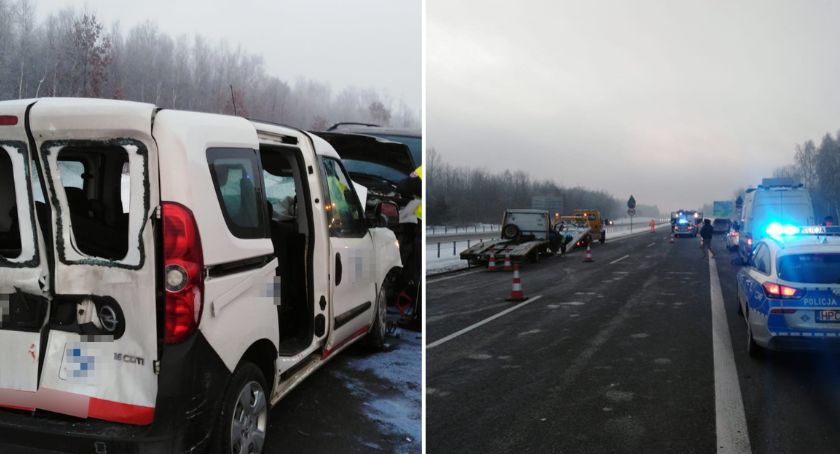 Karambol na autostradzie A1 w regionie. Na drodze zderzyło się pięć samochodów [ZDJĘCIA]