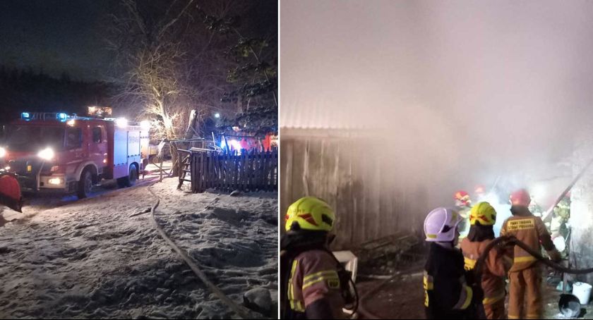 Pożar w Telążnej Starej w Gminie Włocławek. W akcji 5 jednostek straży [ZDJĘCIA]