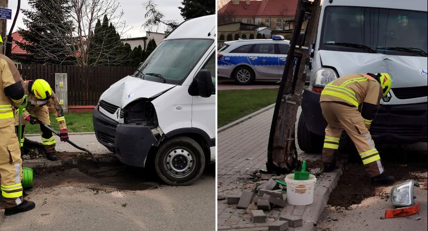 Brześć Kujawski: Kierowca uderzył w słup energetyczny. Miał 5 promili