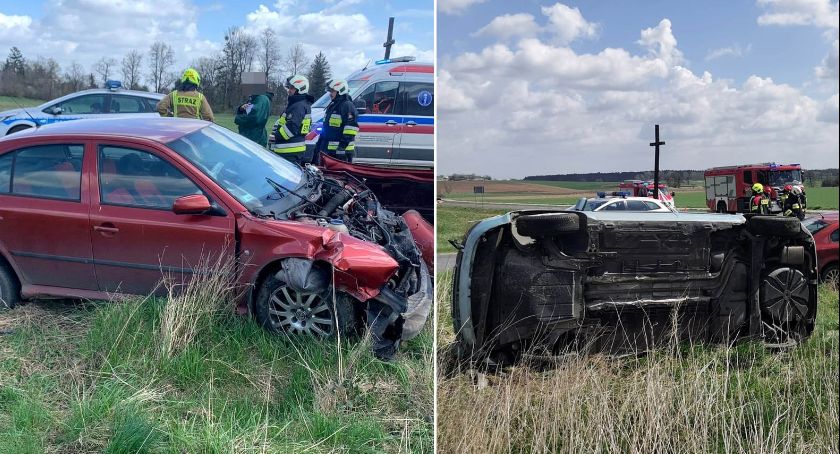 Brześć Kujawski: w Polówce zderzyły się renault ze skodą