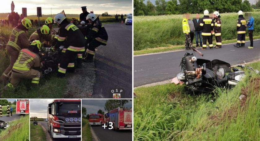Tragiczny wypadek motocyklisty w Sokołowie w Gminie Brześć Kujawski