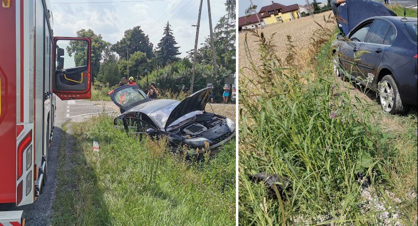 Wypadek na DW 270 w Rzadkiej Woli. 11 latek przewieziony do szpitala [ZDJĘCIA]