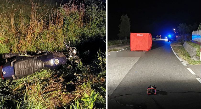 Śmiertelny wypadek w Józefkowie. Nie żyje 21 letni motocyklista