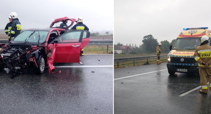 Wypadek na A1 w Szewie. Nie żyje 49 latka