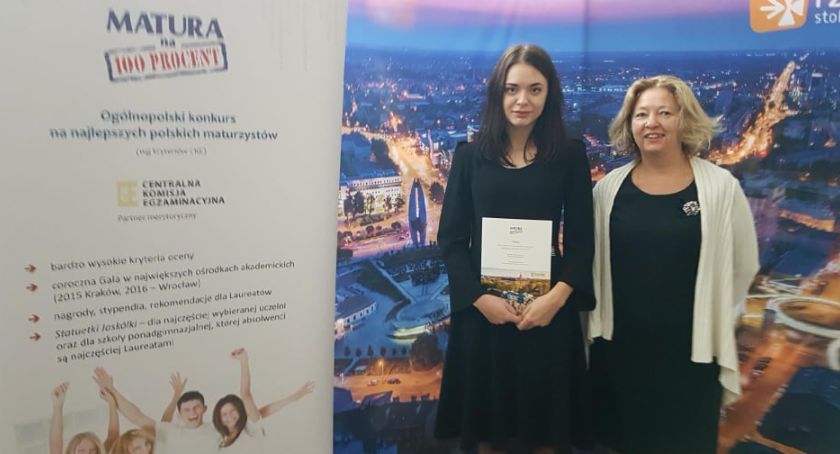 Aleksandra  Rzadkowolska z LZK we Włocławku laureatką Projektu Matura na 100 procent