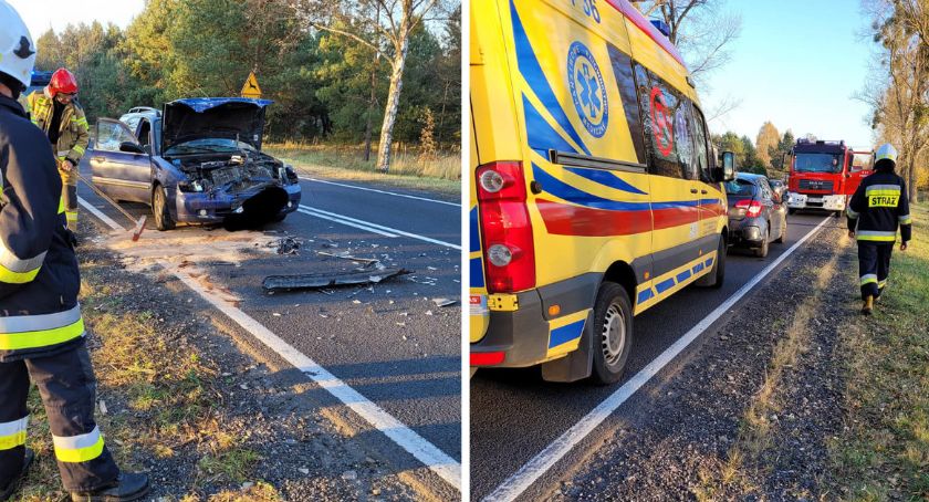 Wypadek w Mostkach w Gminie Włocławek. Zderzyły się dwa samochody [ZDJĘCIA]