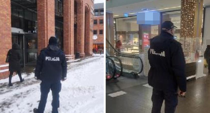 Akcja policji w sklepach we Włocławku. Funkcjonariusze sprawdzają maseczki [ZDJĘCIA]