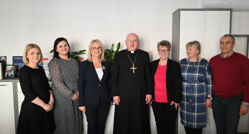 Ks. biskup włocławski Krzysztof Wętkowski z  wizytą w Gminie Włocławek