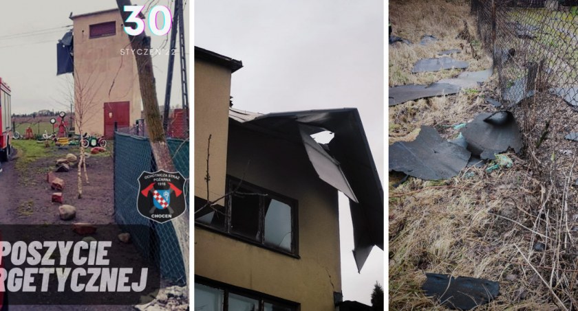 Niż Nadia sieje spustoszenie we Włocławku i powiecie. Zerwane dachy, porwany blaszak i powalone drzewa