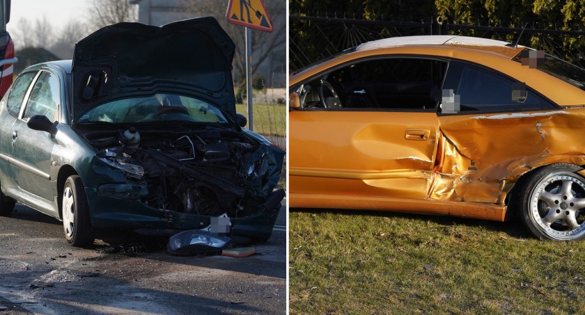 Wypadek w Guźlinie. Jedna osoba w szpitalu [ZDJĘCIA]