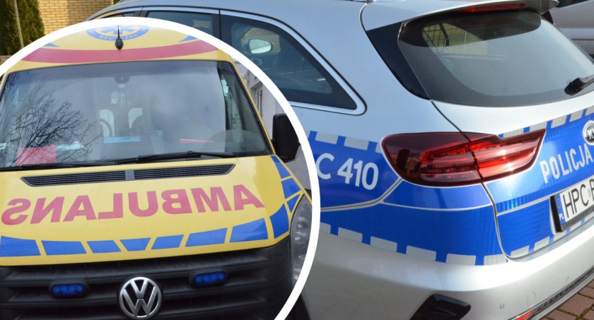 Próba samobójcza we Włocławku. Mundurowi zastali leżącego 47-latka. Mężczyzna trafił do szpitala