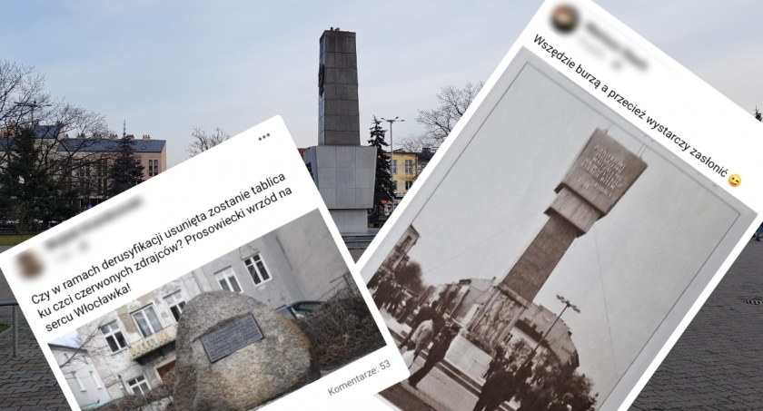 Czy pomnik na Placu Wolności powinien zniknąć? Inwazja Rosji na Ukrainę wywołała dyskusję we Włocławku