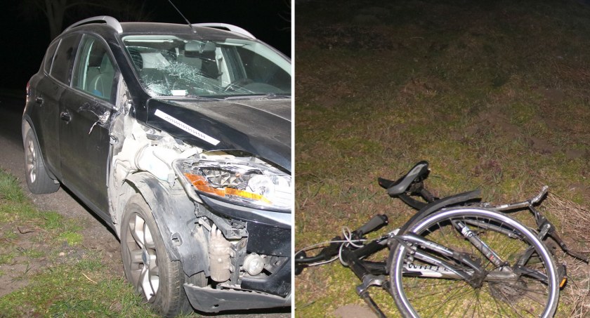 Potrącenie rowerzysty w Świątnikach. 15 latek trafił do szpitala