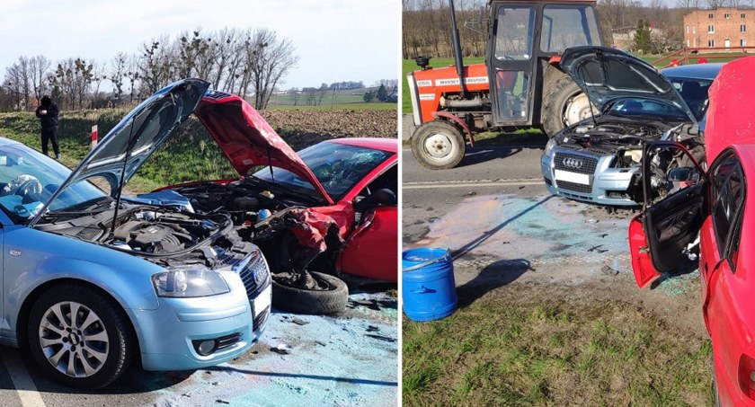 Wypadek w Jarantowicach. Pięć osób w szpitalu w tym trójka dzieci