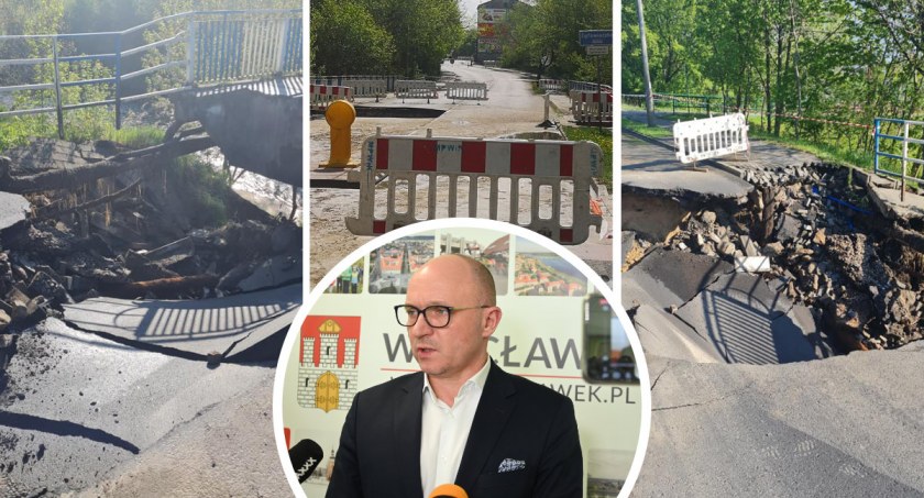 Zawalony most we Włocławku. Prezydent Wojtkowski komentuje katastrofę. Jakie przyczyny powstania wielkiej wyrwy?