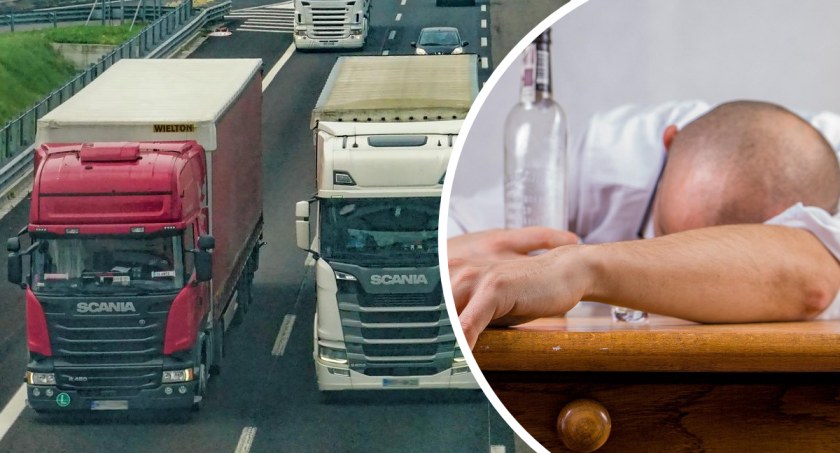 Chwile grozy na A1 z udziałem ciężarówki. Kompletnie pijany 26-latek jechał wężykiem