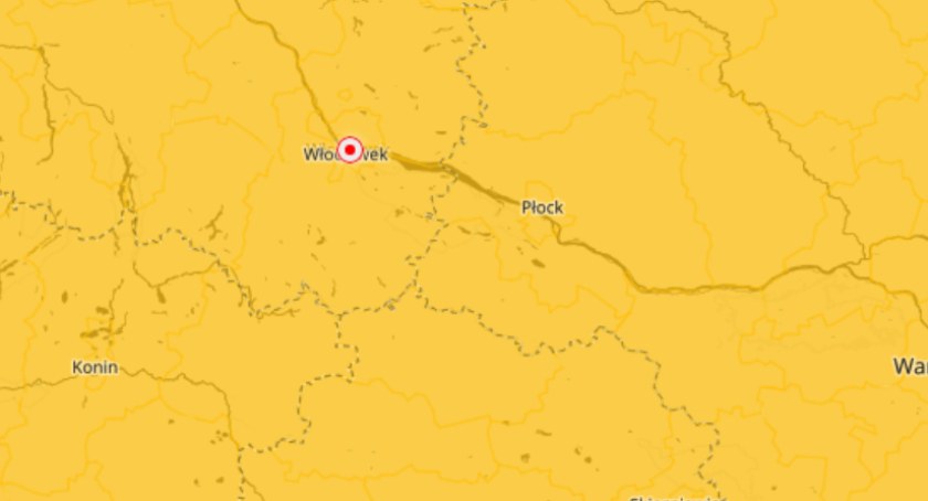 Uwaga !!! Żółty alert dla mieszkańców Włocławka i okolic