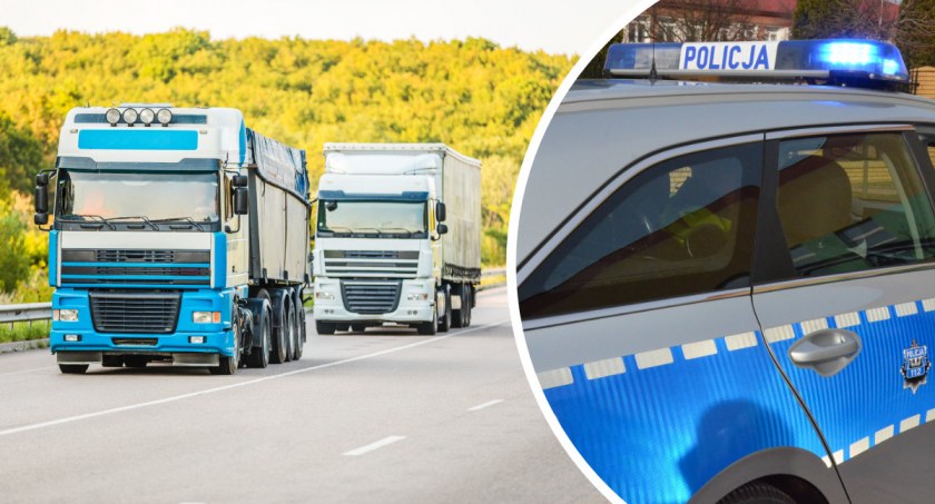 Kierowca TIR-a przeholował i dostał 5 tysięcy mandatu. Inni musieli uciekać na pobocze