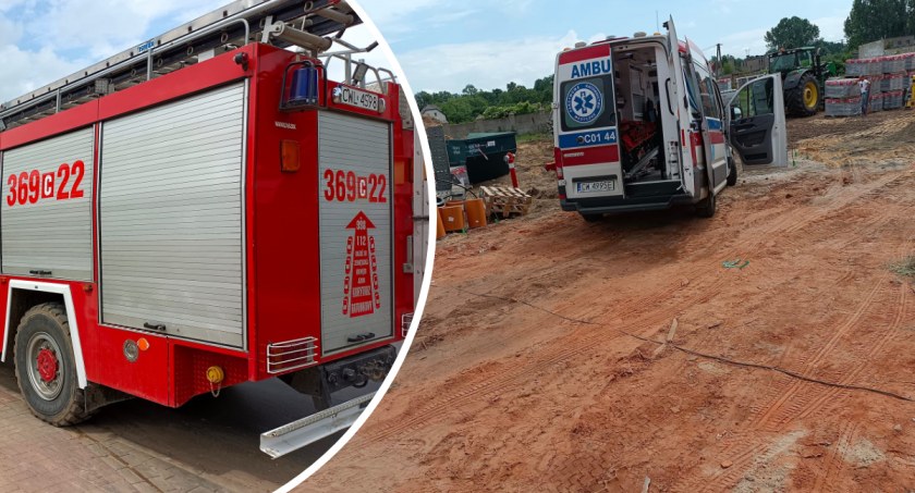 Tragedia na budowie w Izbicy Kujawskiej. Nie żyje mężczyzna