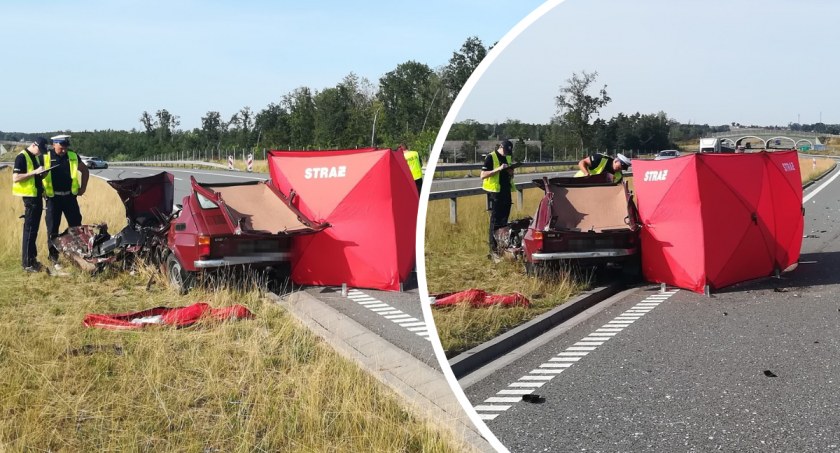 Tragedia w regionie. Nie żyje kierowca fiata 126p [ZDJĘCIA]