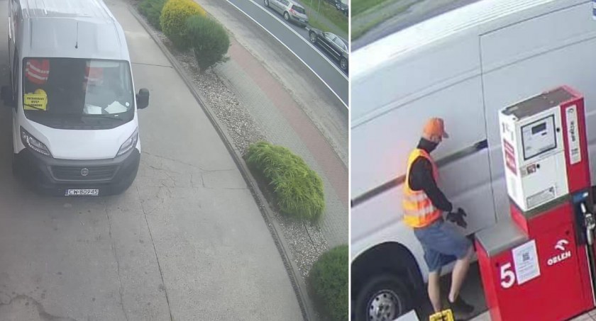 Kradzież paliwa ze stacji pod Włocławkiem. Policja szuka sprawcy