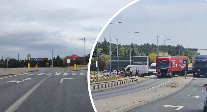 Wypadek na węźle A1 w Pikutkowie. Ciężarówka zderzyła się z dostawczakiem