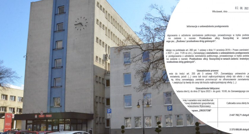 Przebudowa ulicy Suszyckiej we Włocławku. Ogłoszono drugie postępowanie