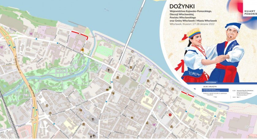Dożynki Wojewódzkie we Włocławku. Będą utrudnienia w ruchu