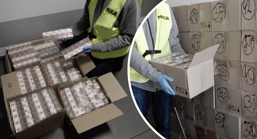 11 tysięcy paczek nielegalnych papierosów. Mieszkaniec powiatu włocławskiego zatrzymany