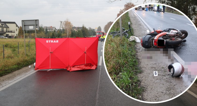 Tragiczny wypadek w Rypinie. Nie żyje motorowerzysta [ZDJĘCIA]