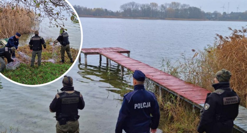 Kłusownicy zatrzymani na gorącym uczynku. Łowili ryby przy pomocy sieci [VIDEO]