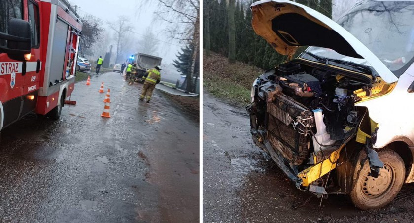 Bus zderzył się z ciężarówką w regionie