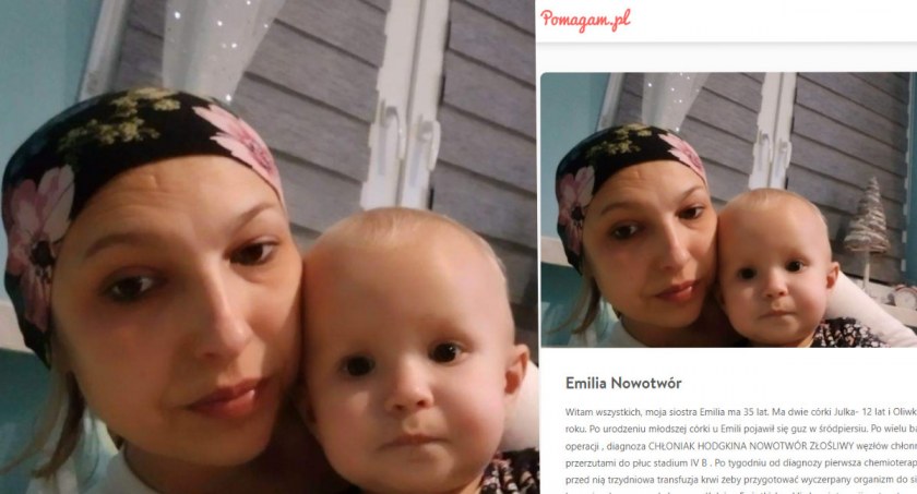 Emilia mama dwójki dzieci z Włocławka walczy z rakiem. Najgorsze przed nią. Potrzebna pomoc